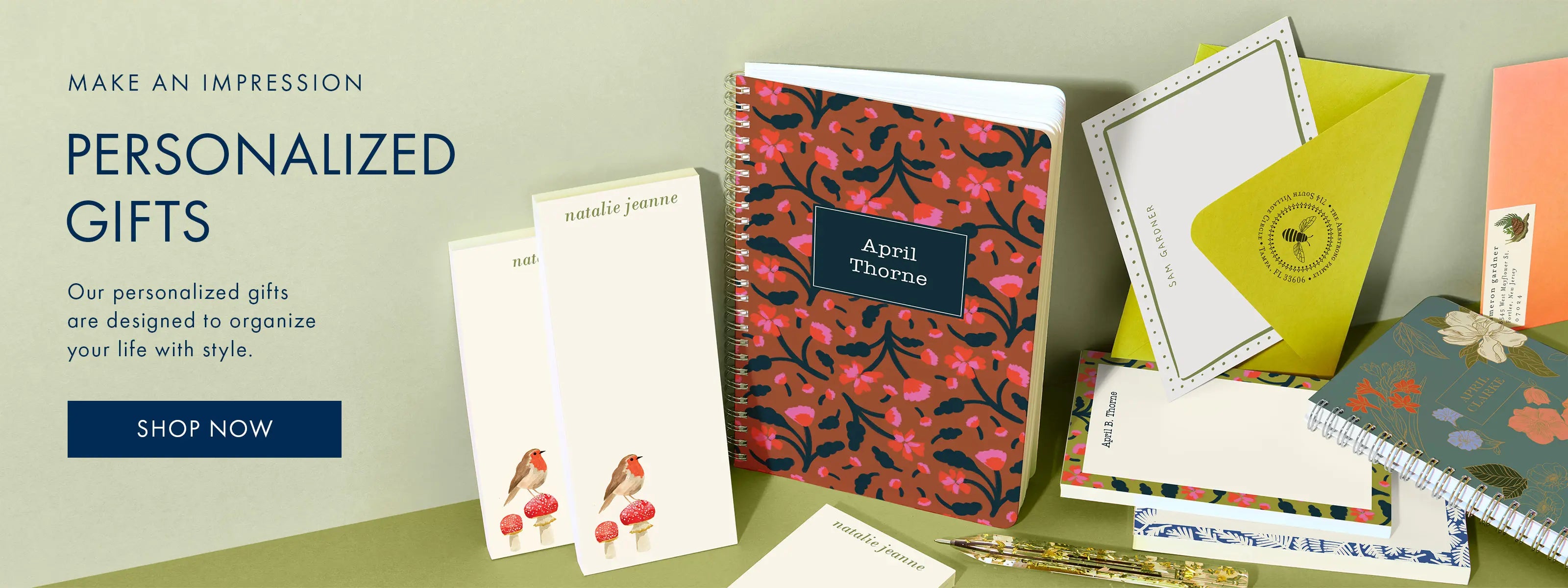 Make an impression and shop personalized gifts.