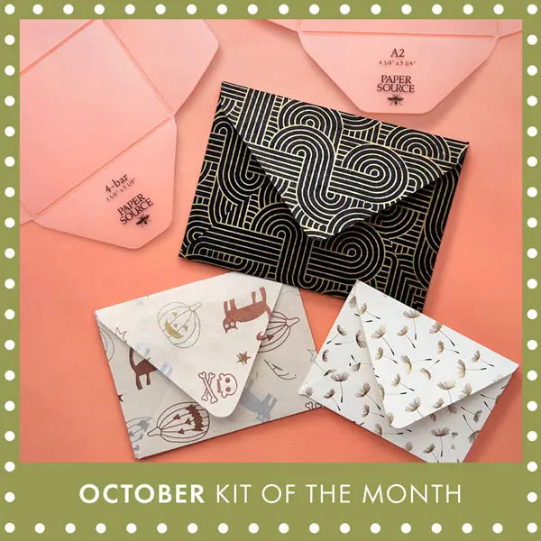 October Kit of the Month, the envelope template kit.