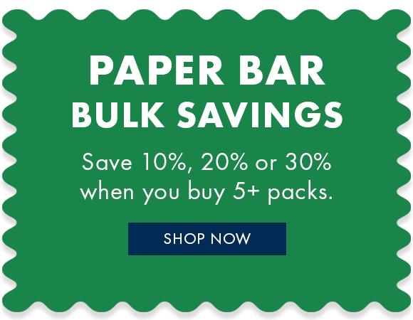 Save 10%, 20% or 30% when you buy paper and envelopes in bulk.