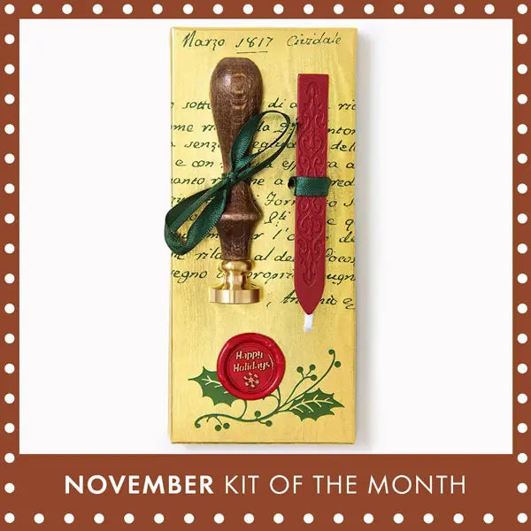 Holiday Wax Seal Kit, our November 2025 Kit of the Month.