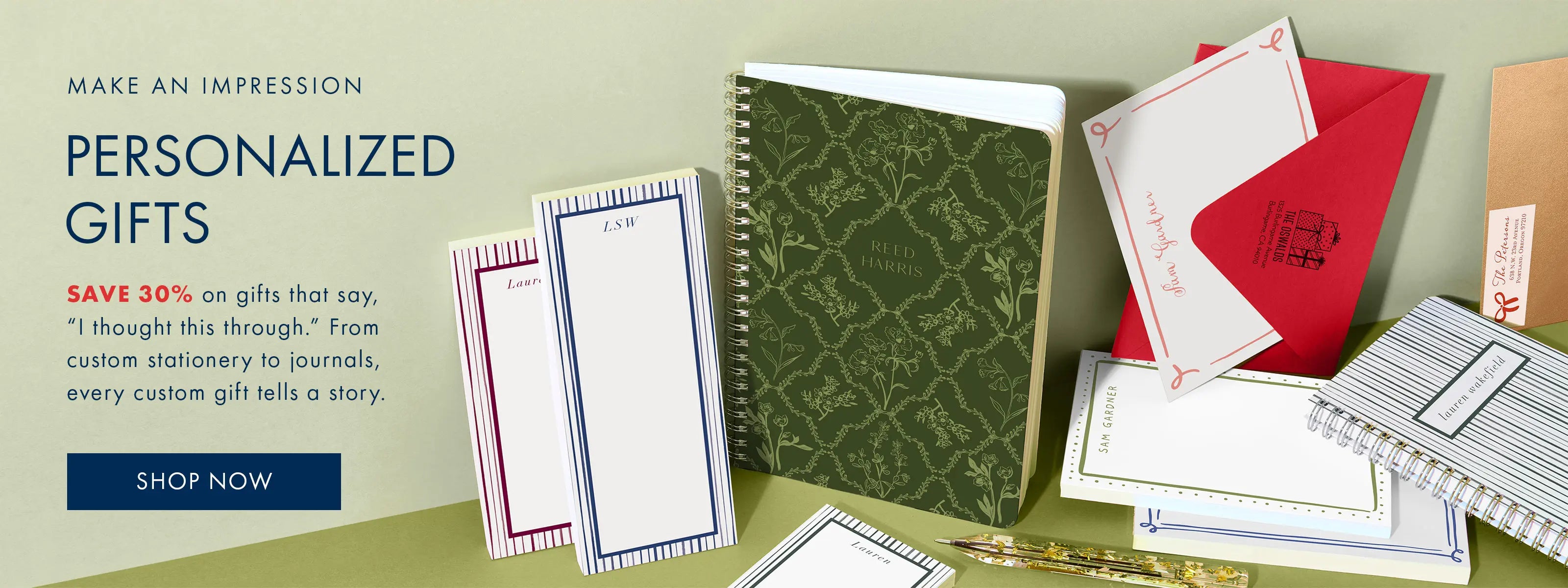 Shop personalized gifts and save 30%.