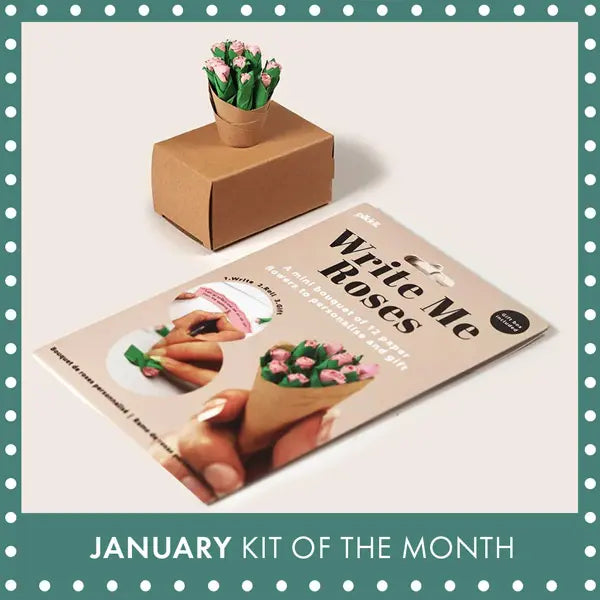 Write Me Roses Craft Kit, the January 2026 kit of the month.