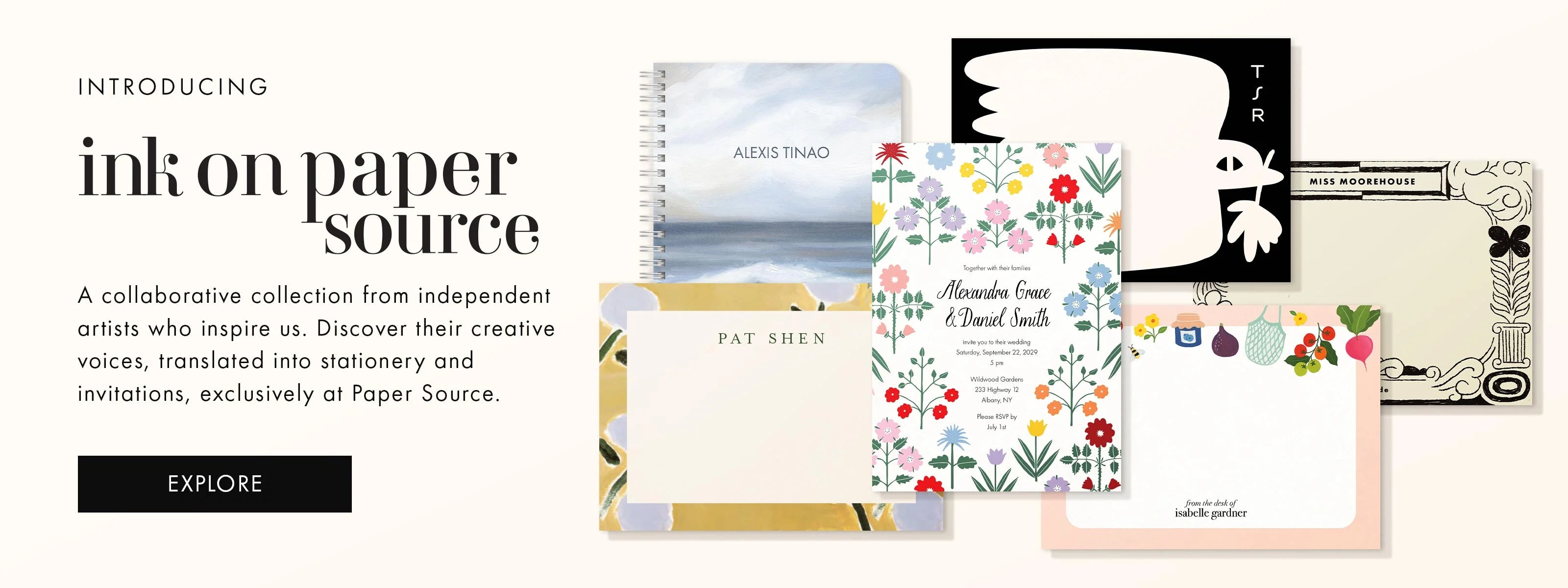 Shop a collection of personalized stationery and invitations by Ink on Paper artists.