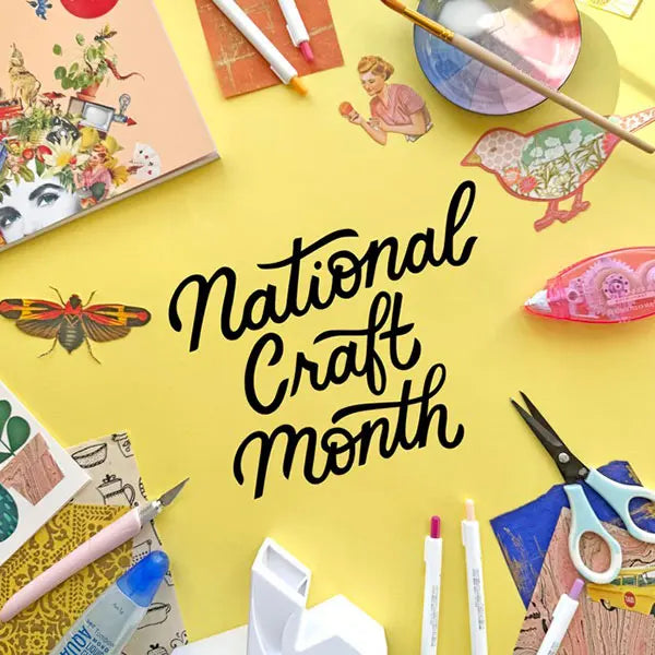 National Craft Month workshop featuring decorative paper.