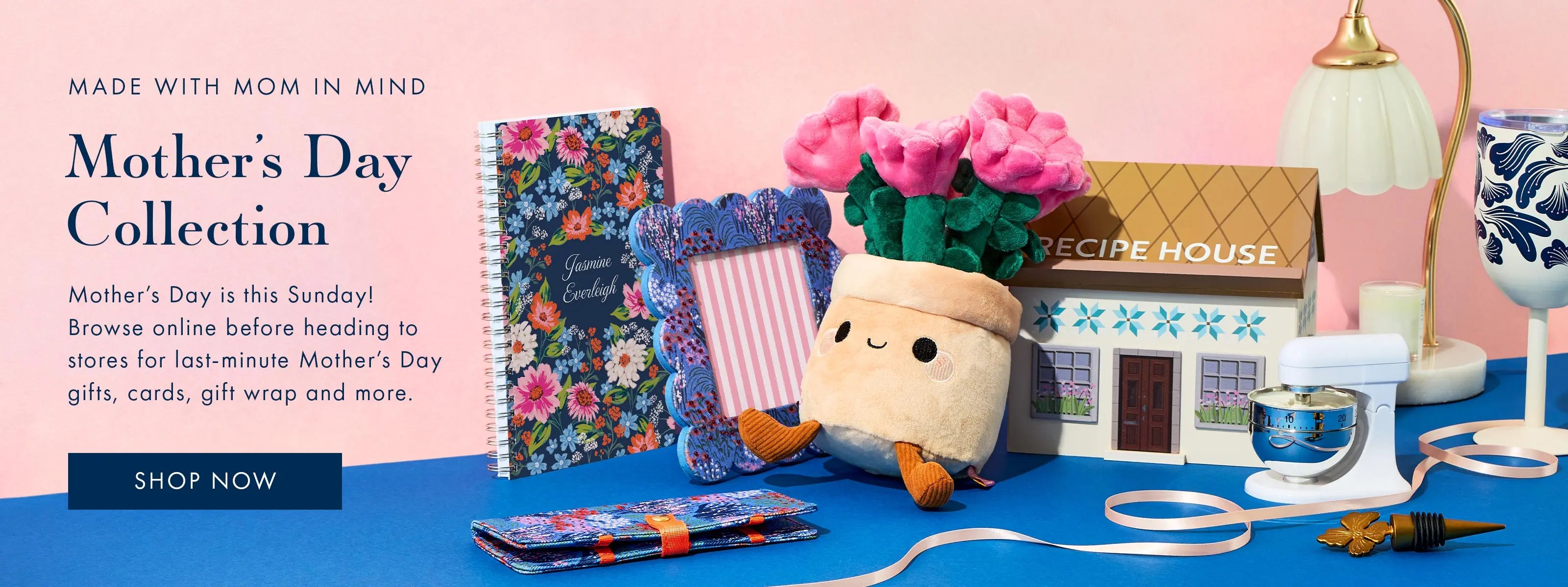 Browse online before heading to stores to pick up last-minute Mother's Day gifts.