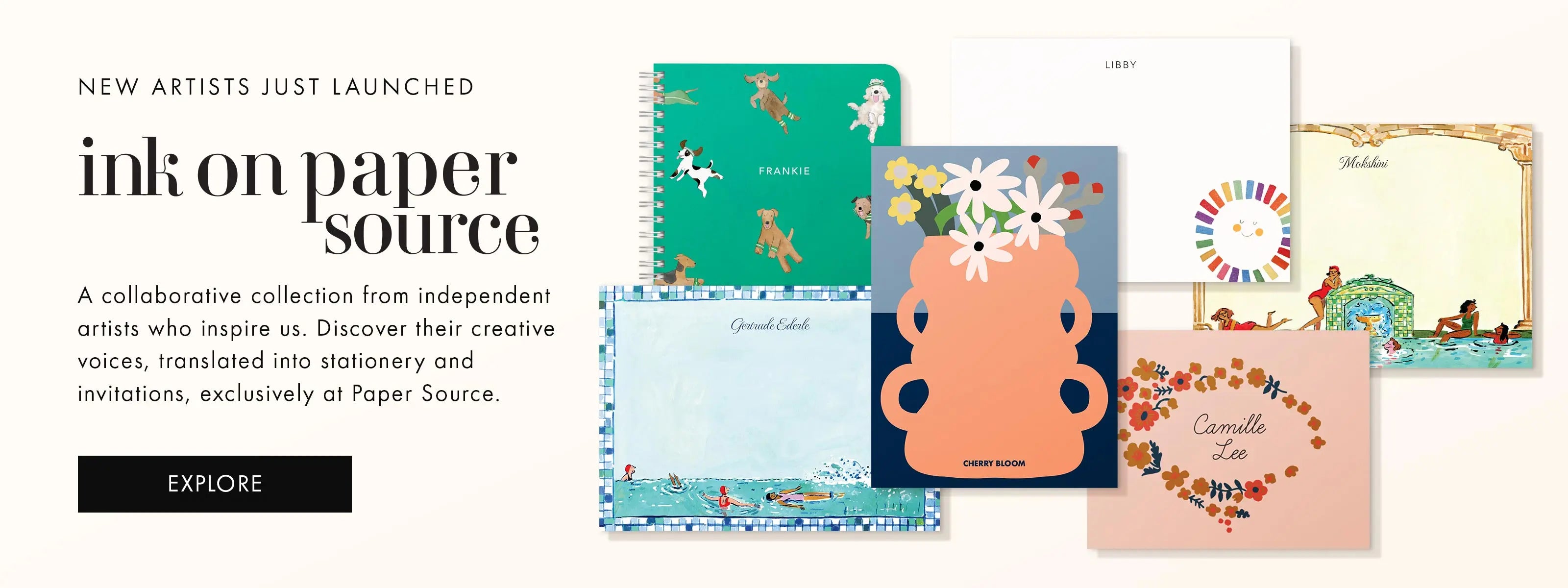 Explore Ink on Paper Source, a collaborative collection of custom stationery and invitations from artists who inspire us.