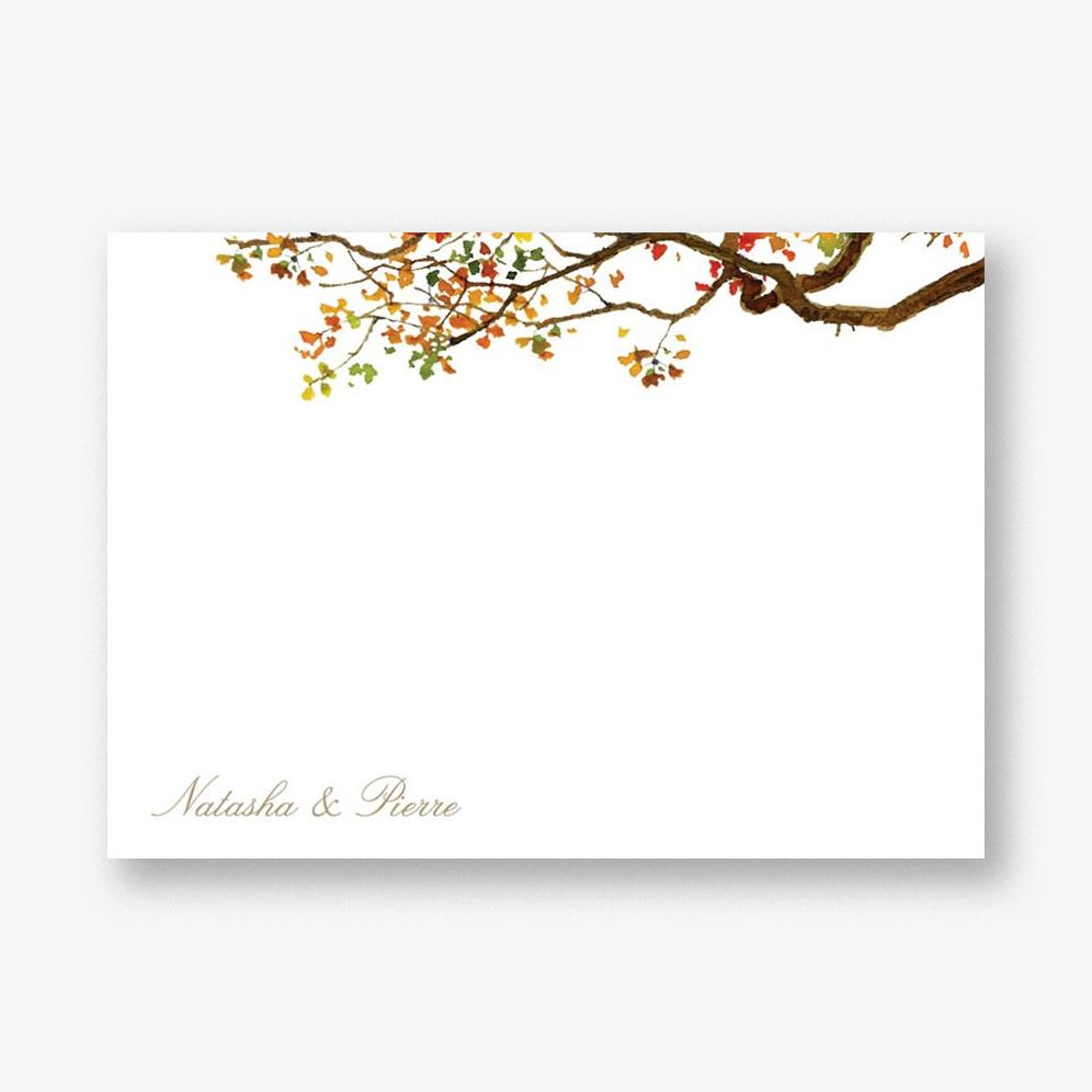 Autumn Boughs Stationery
