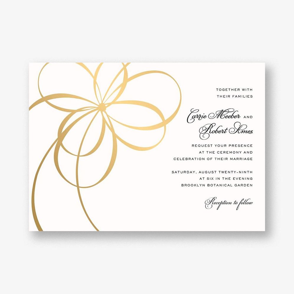 Belle Boulevard Foil Wedding Invitation