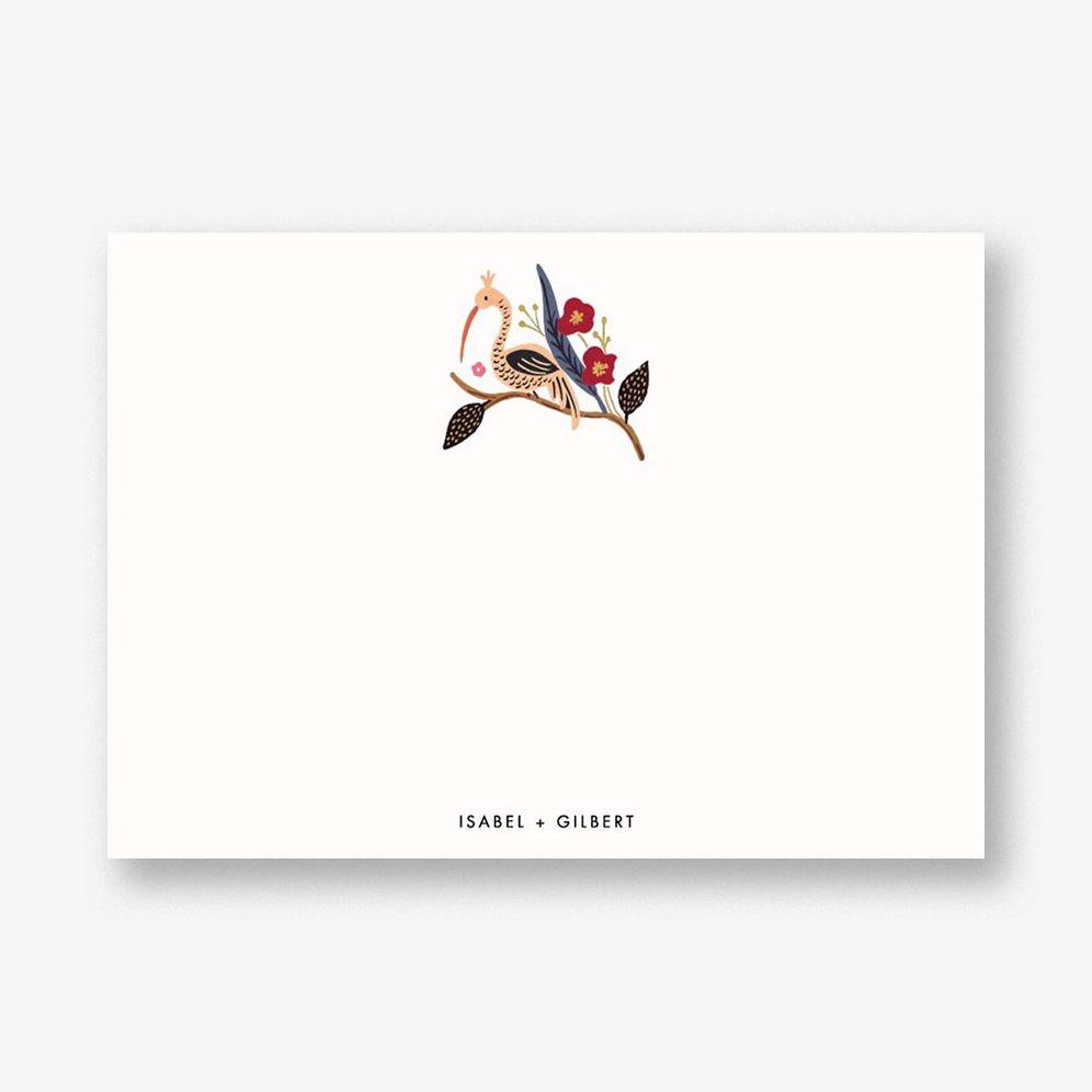 Egret Garden Stationery