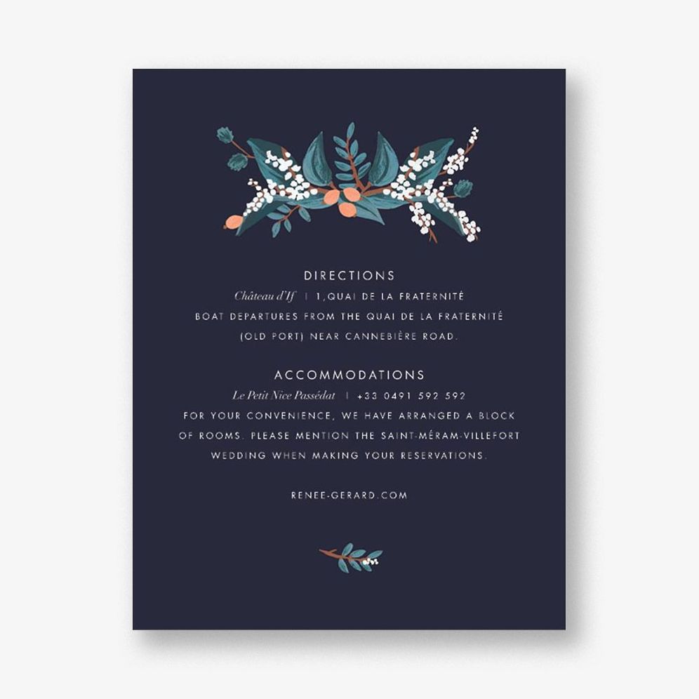 Mandarin Grove Information Card