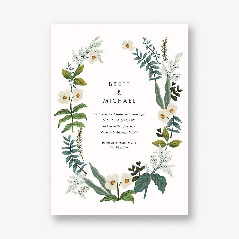 Meadow Garland Wedding Invitation
