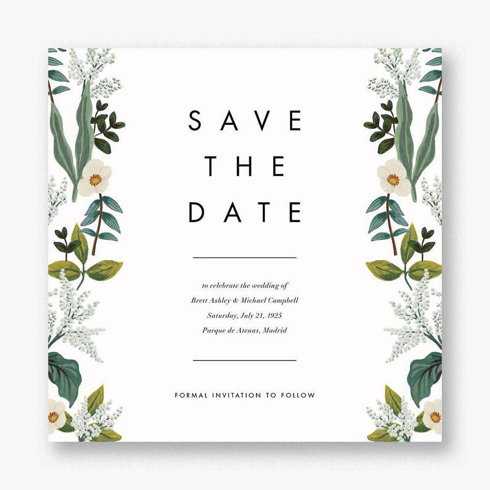 Meadow Garland Save the Date Card
