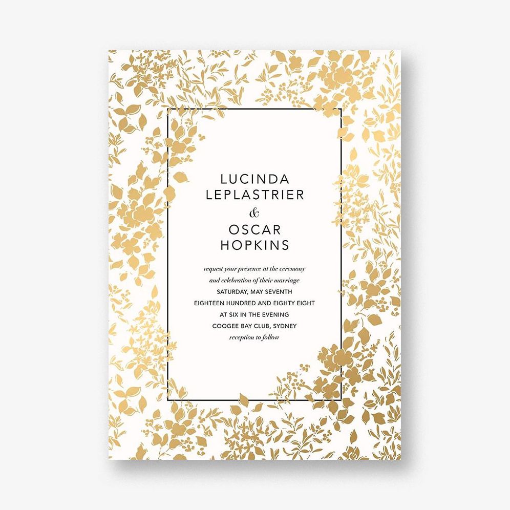 Richmond Park Foil Wedding Invitation