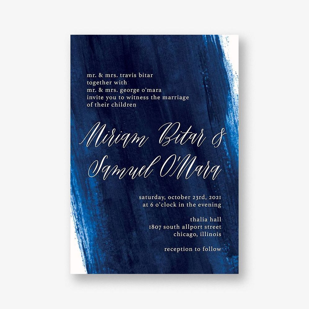 Sapphire Wedding Invitation