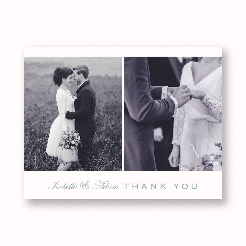 Duet Horizonal Thank You Notes