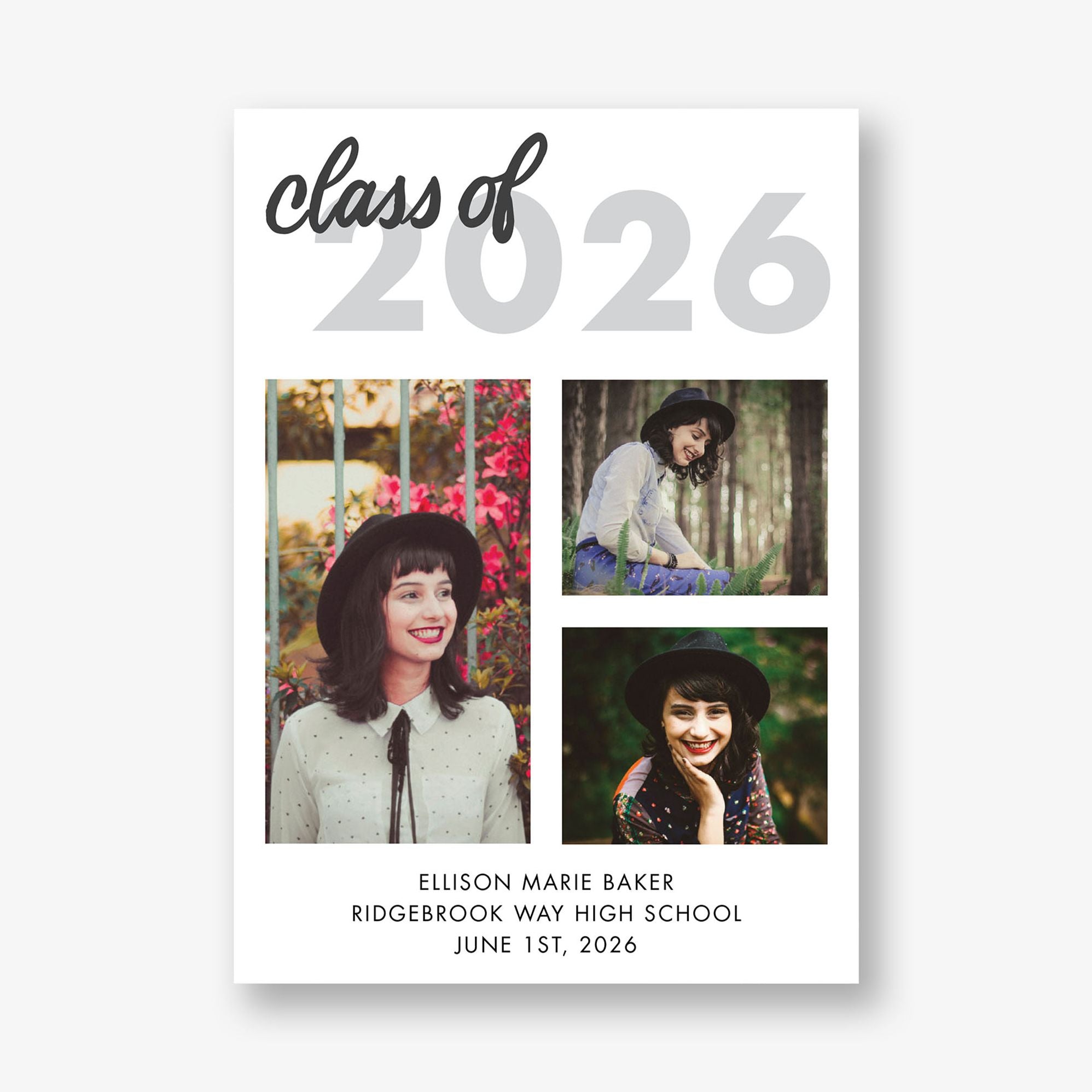 Class Of Multi-Photo Graduation Announcement