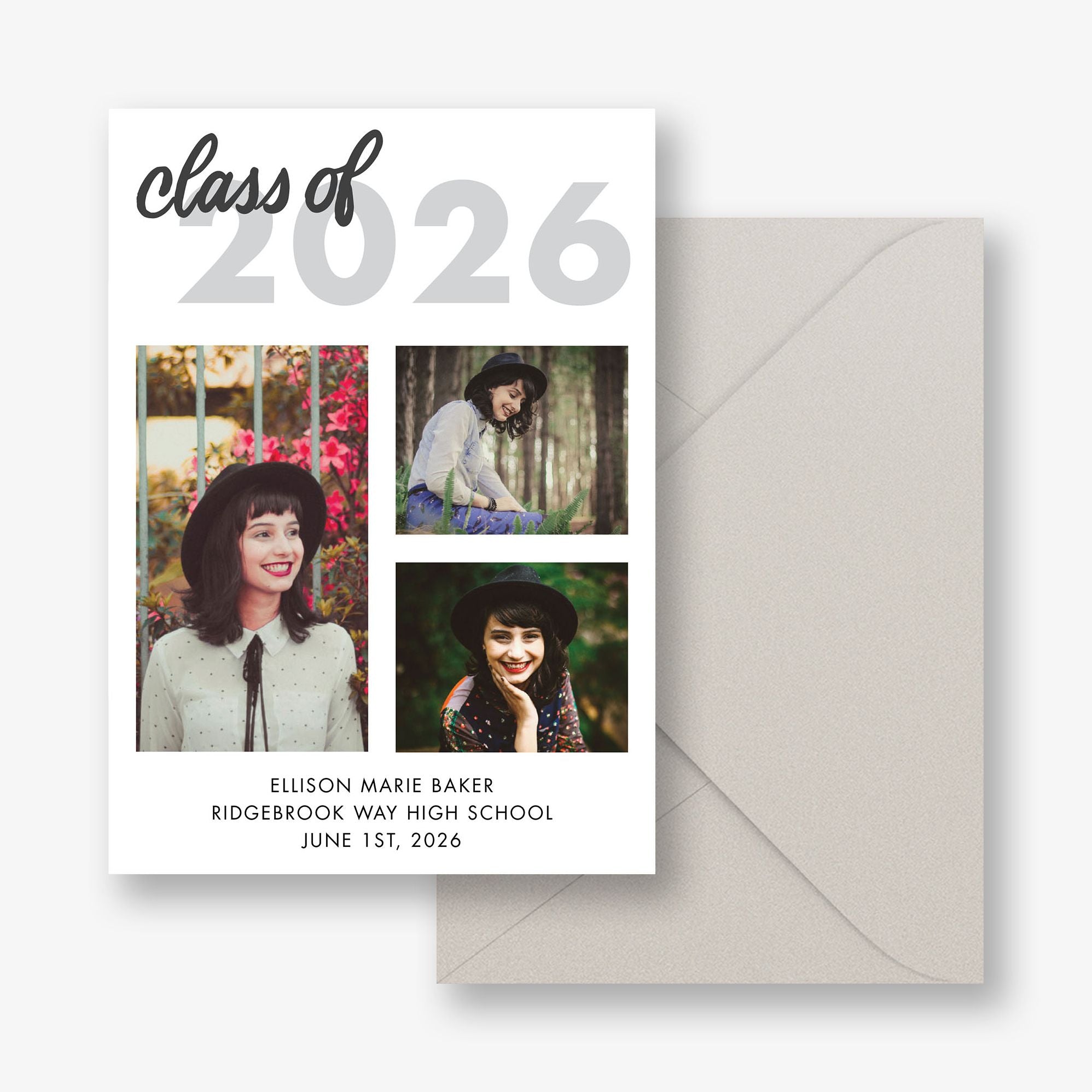 Class Of Multi-Photo Graduation Announcement