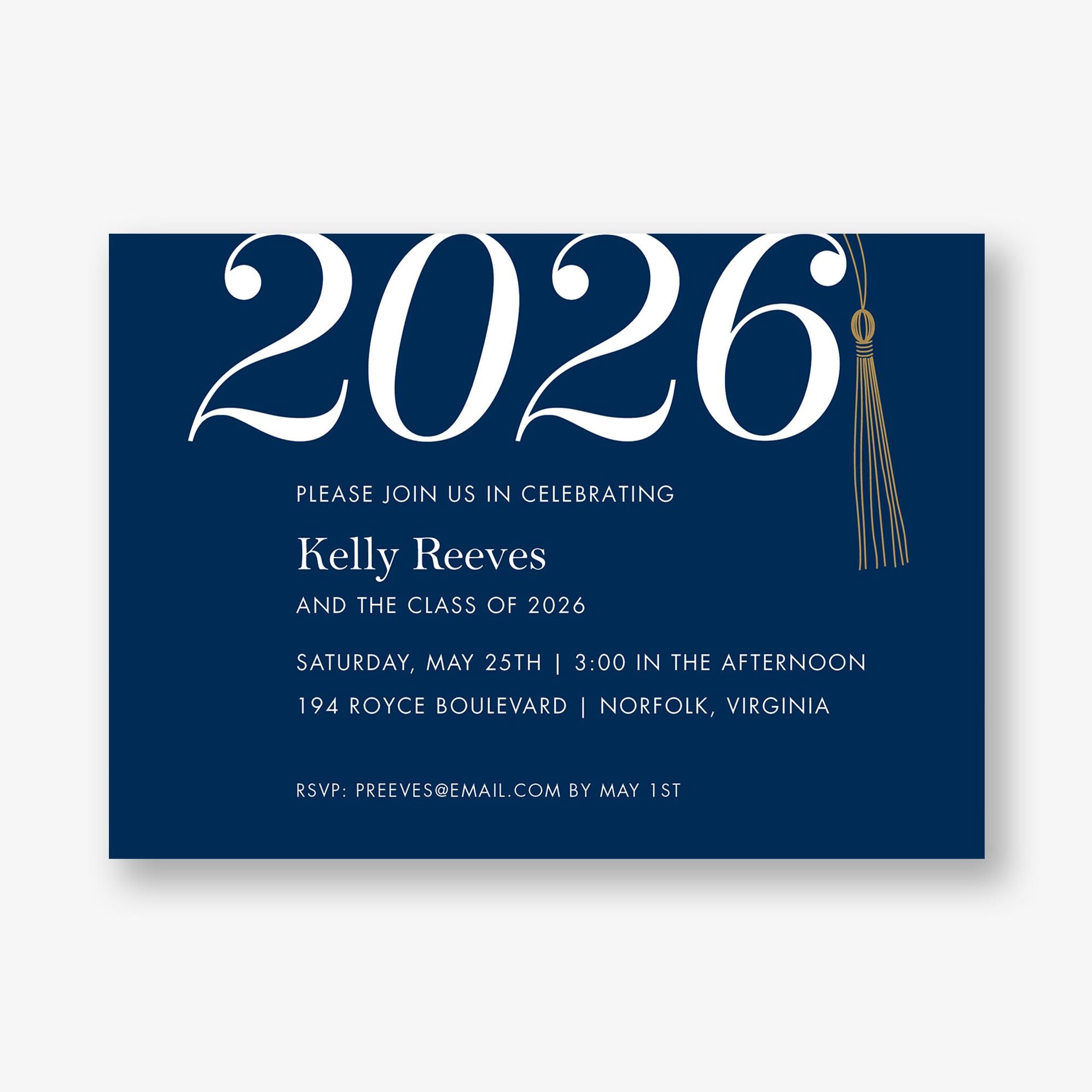 Tassel Graduation Party Invitation