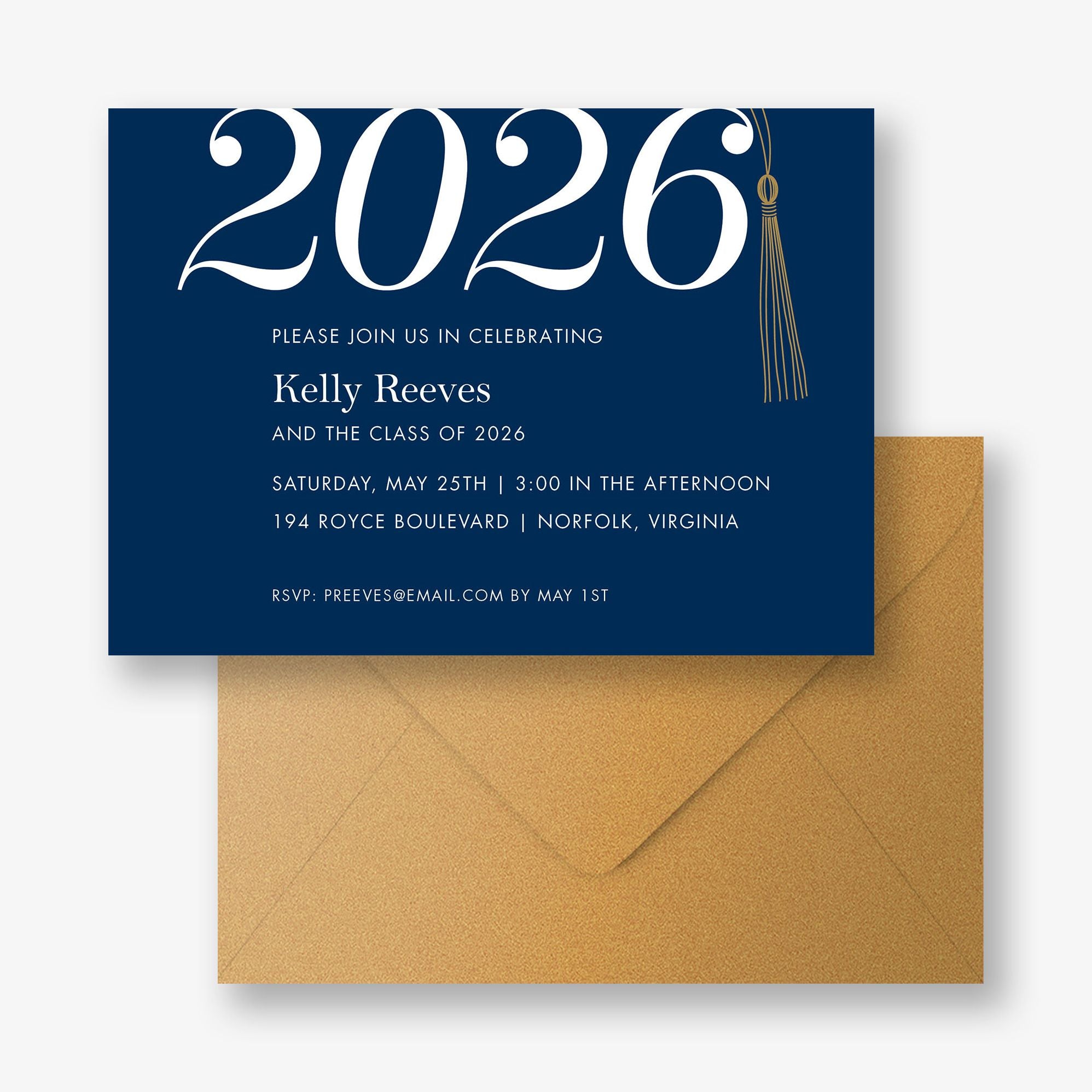 Tassel Graduation Party Invitation