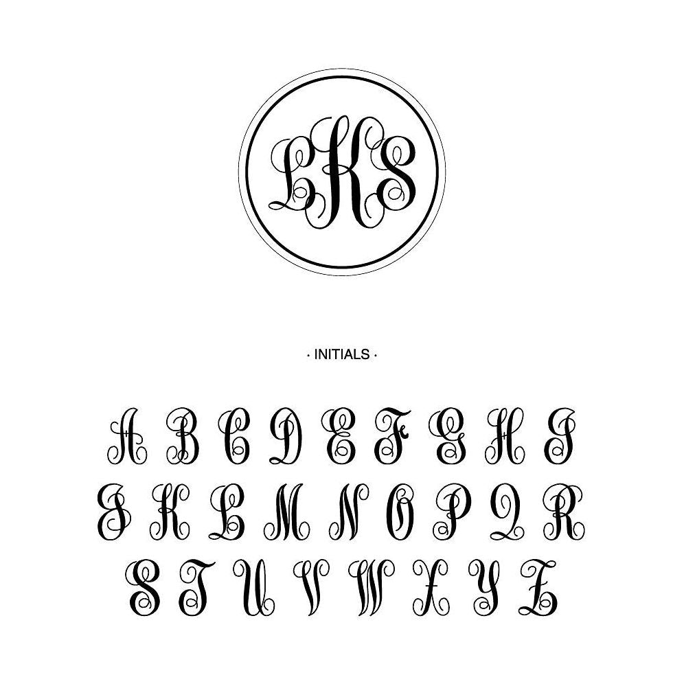 Clear Engraved Monogram Stirrers