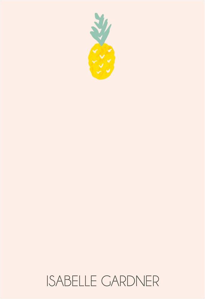 Pineapple Personalized Notepad Sets