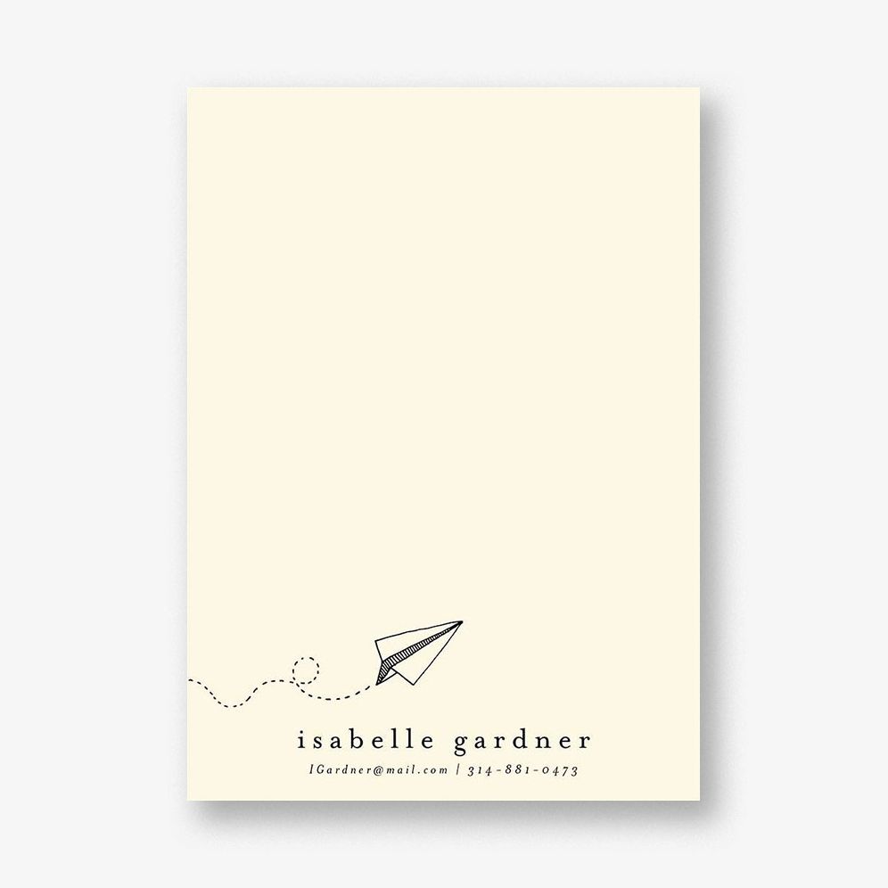 Paper Plane Stationery