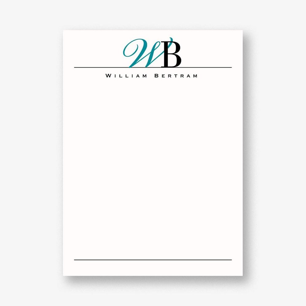 Typographic Initials Stationery