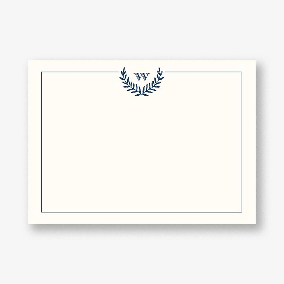 Monogram Laurel Stationery