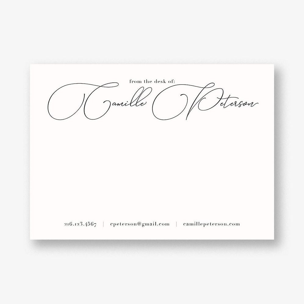 From the Desk of Script Stationery