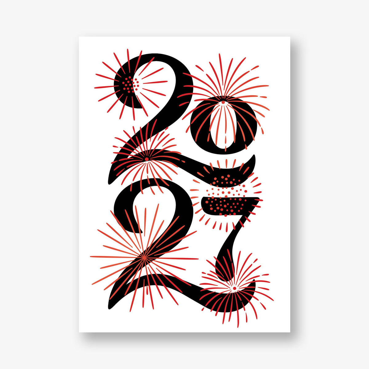 Sparkling New Year Greeting Card