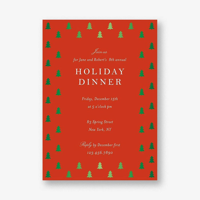 Border Trees Party Invitation | Paper Source