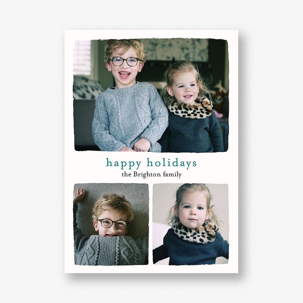 Chic Happy Holidays Photo Card
