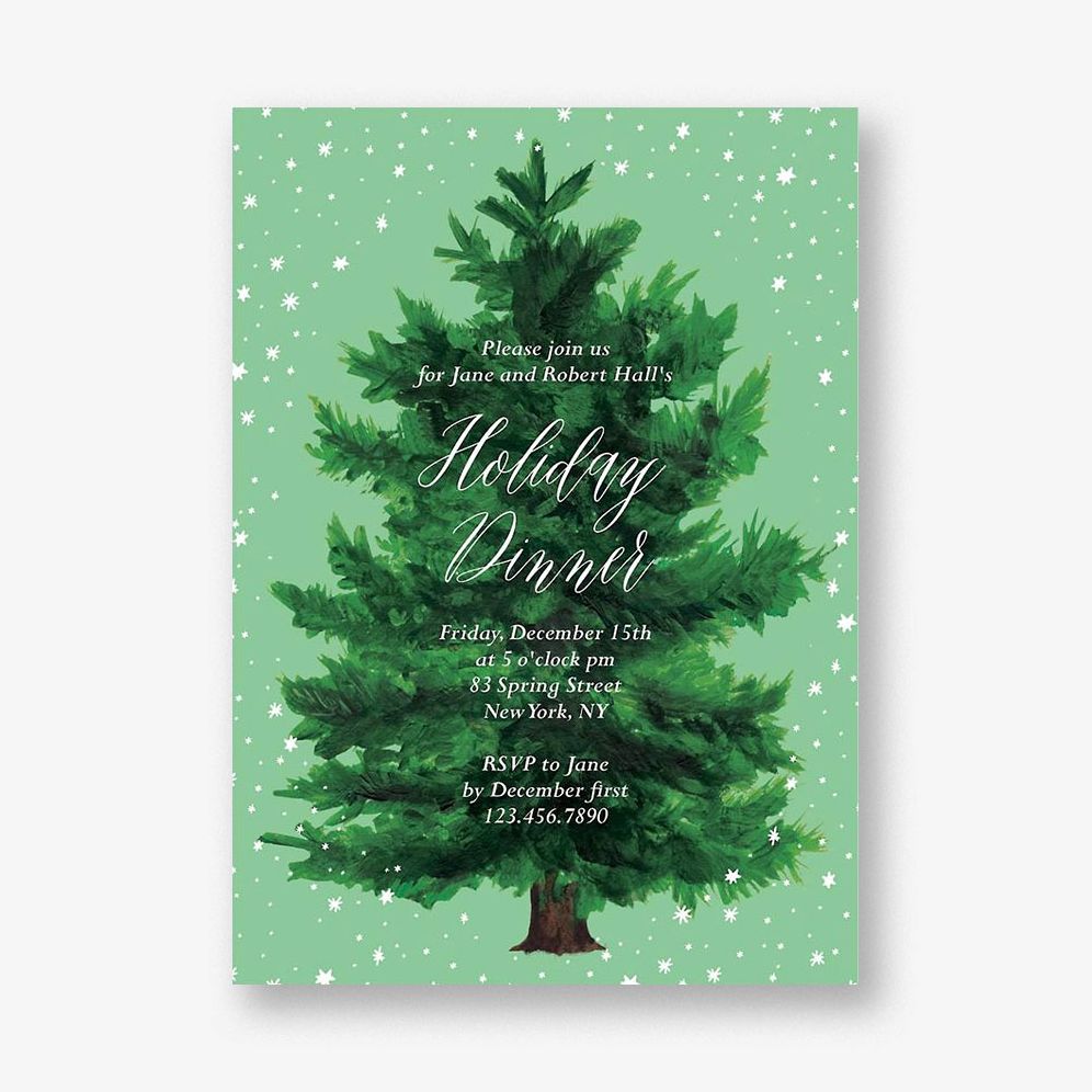 Evergreen Party Invitation