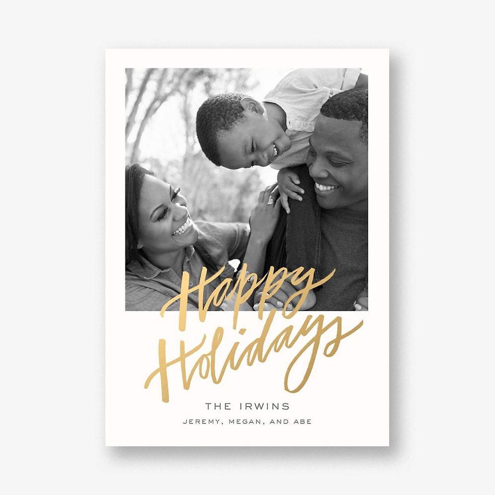 Happy Golden Days Holiday Photo Card