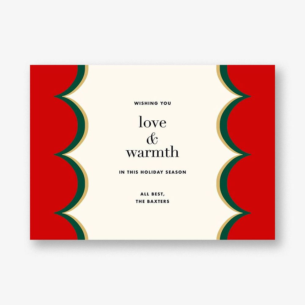 Intarsia Scallop Greeting Card