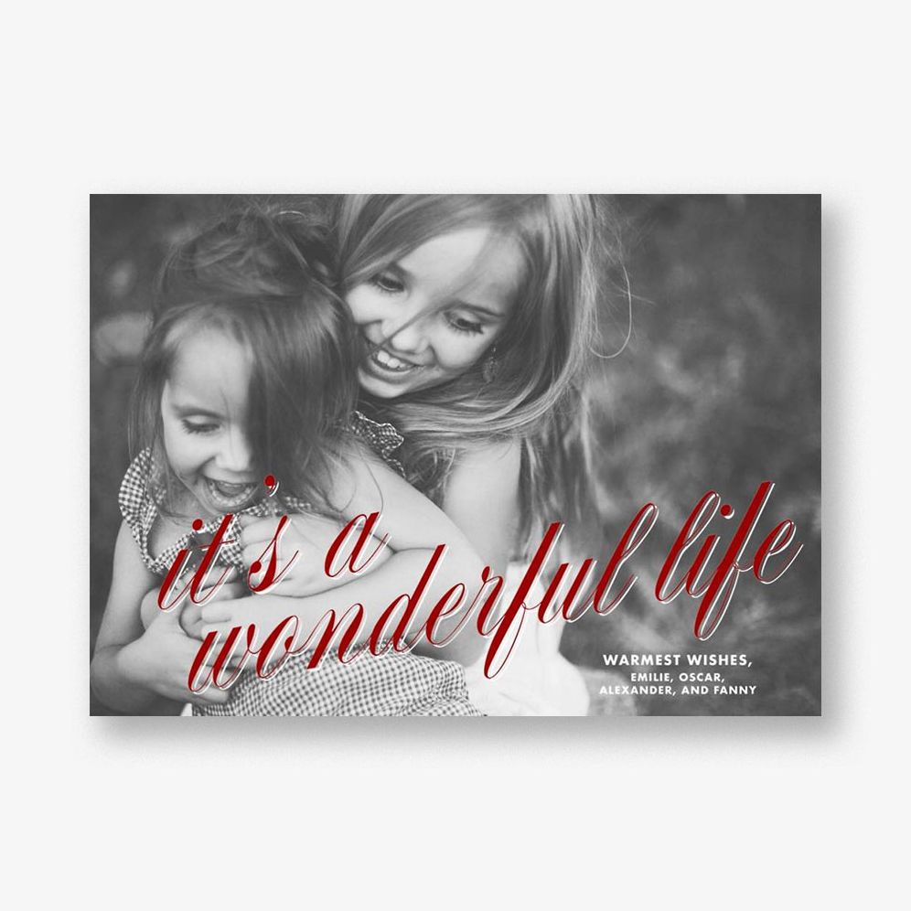 Its a Wonderful Life Photo Card