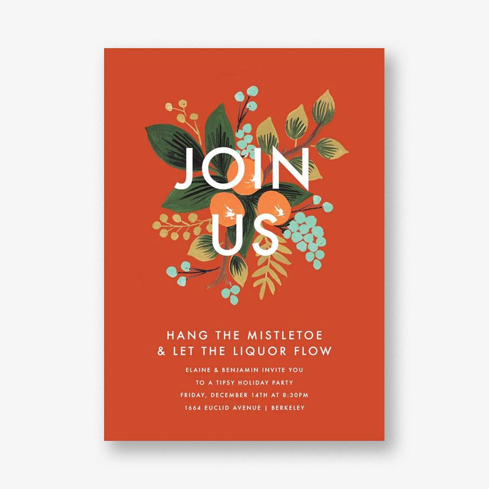 Orange Cluster Invitation