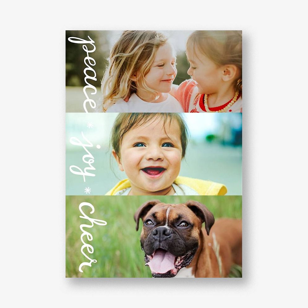 Peace Joy Cheer Photo Card