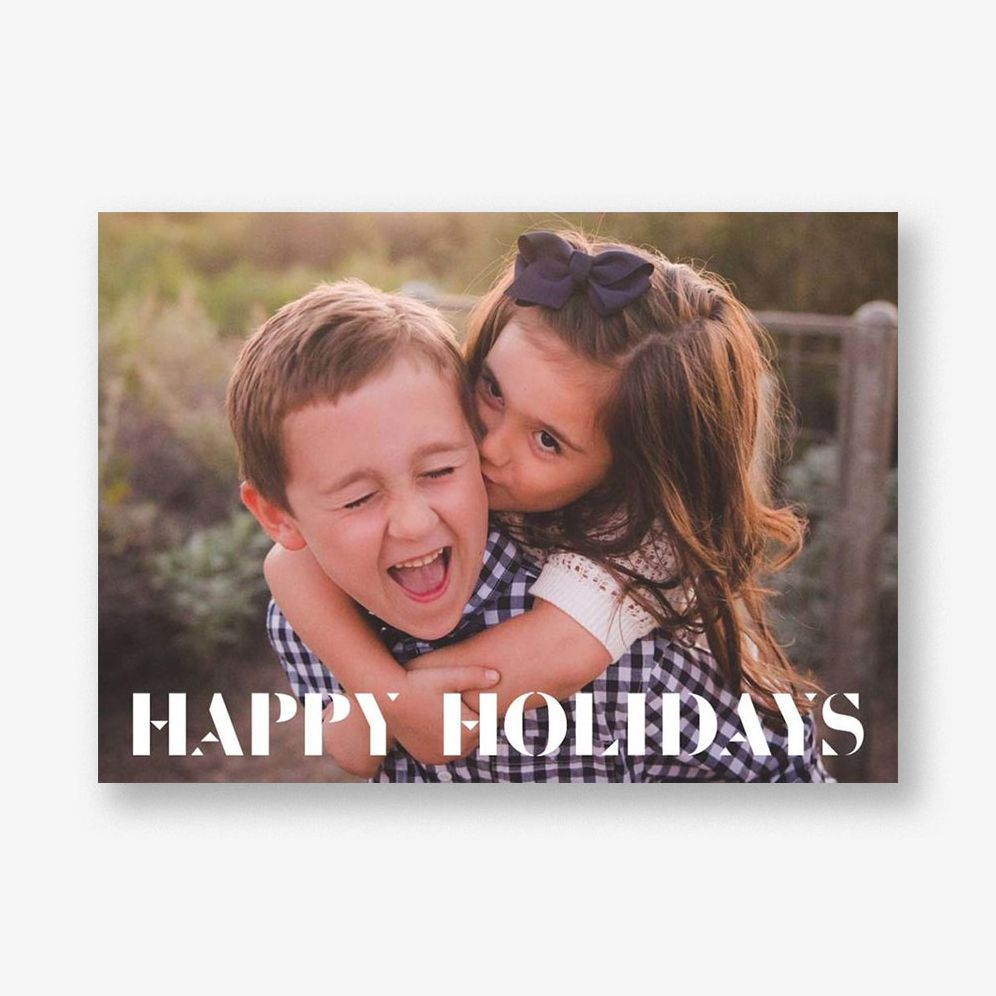 Stenciled Celebration Photo Card