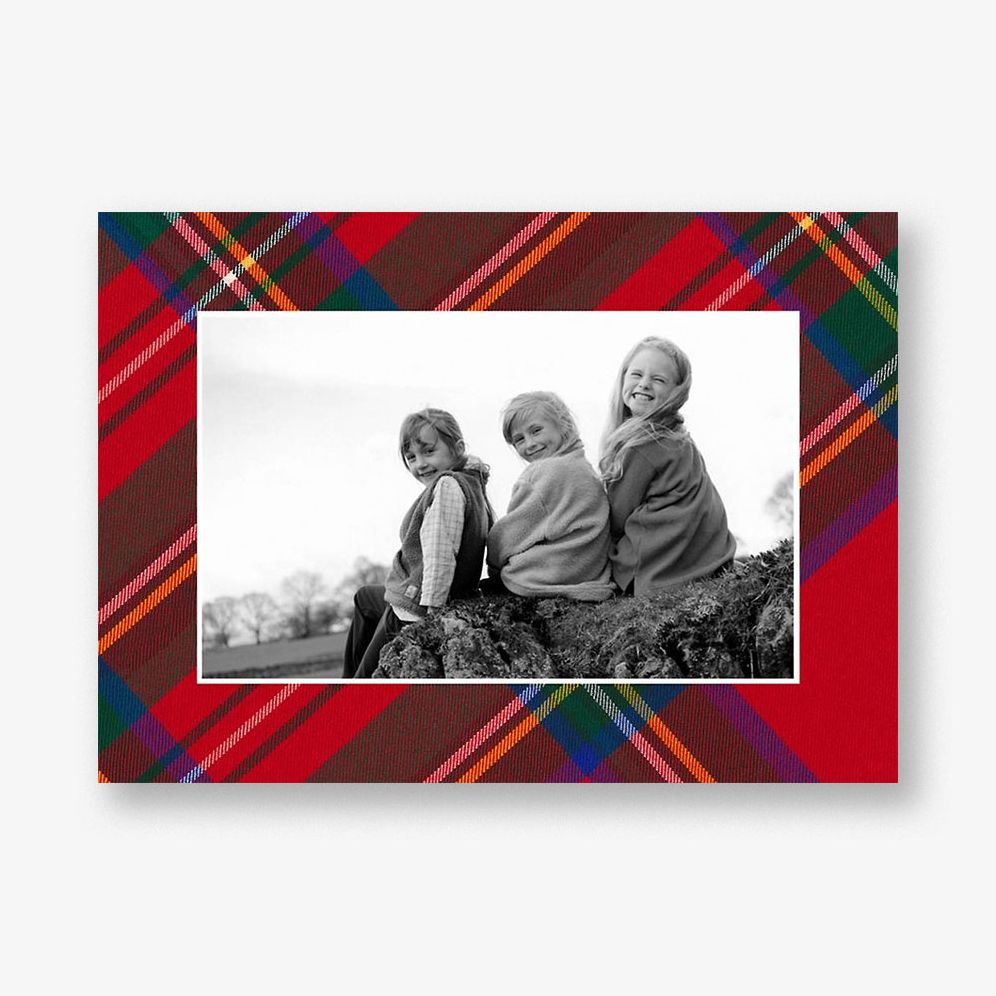 Tartan Holiday Photo Card