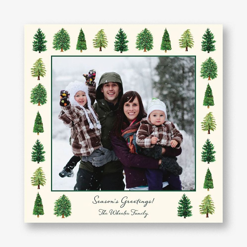 Tree Farm Square Photo Card