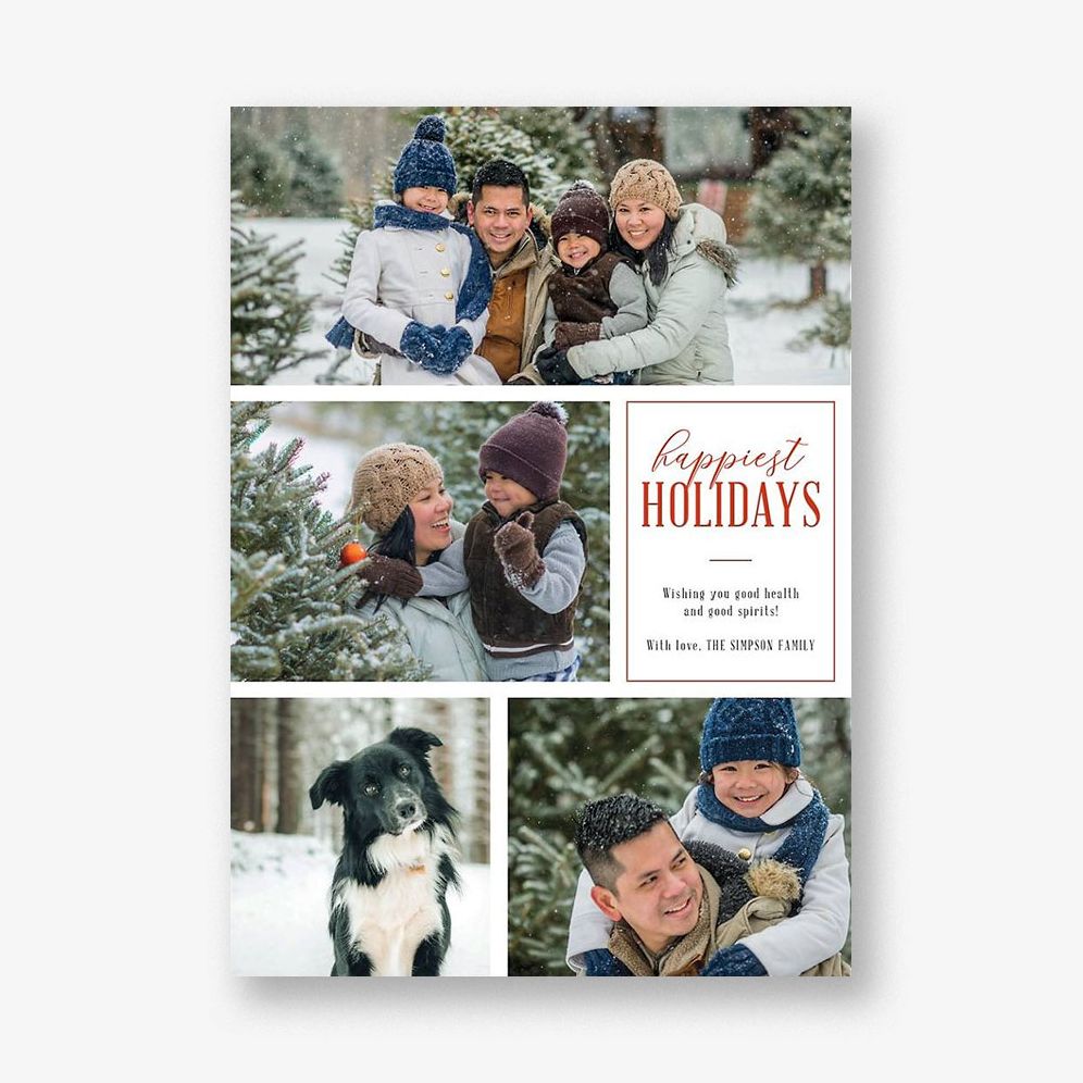 Happiest Holidays Photo Card