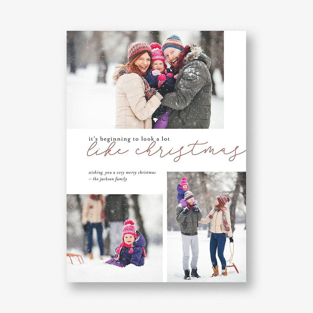 Like Christmas Script Photo Card | Paper Source