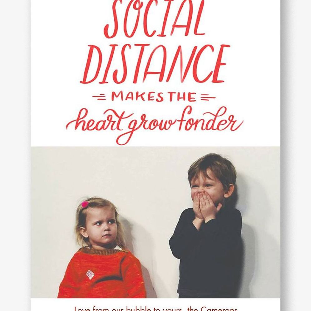 Social Distance Holiday Photo Card