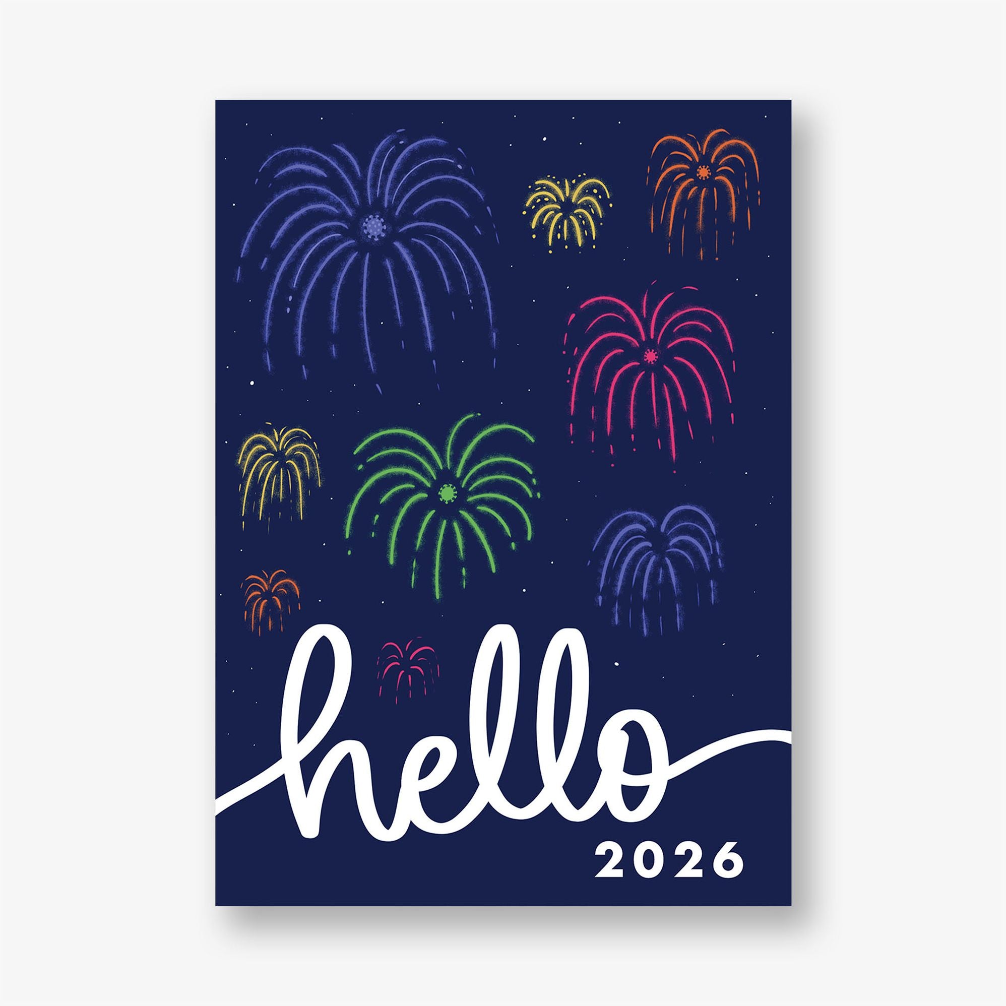 Fireworks Celebration New Year Card