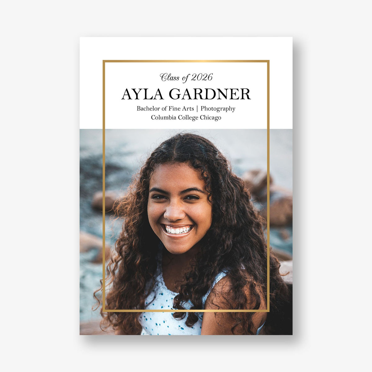 Thin Line Graduation Announcement | Paper Source