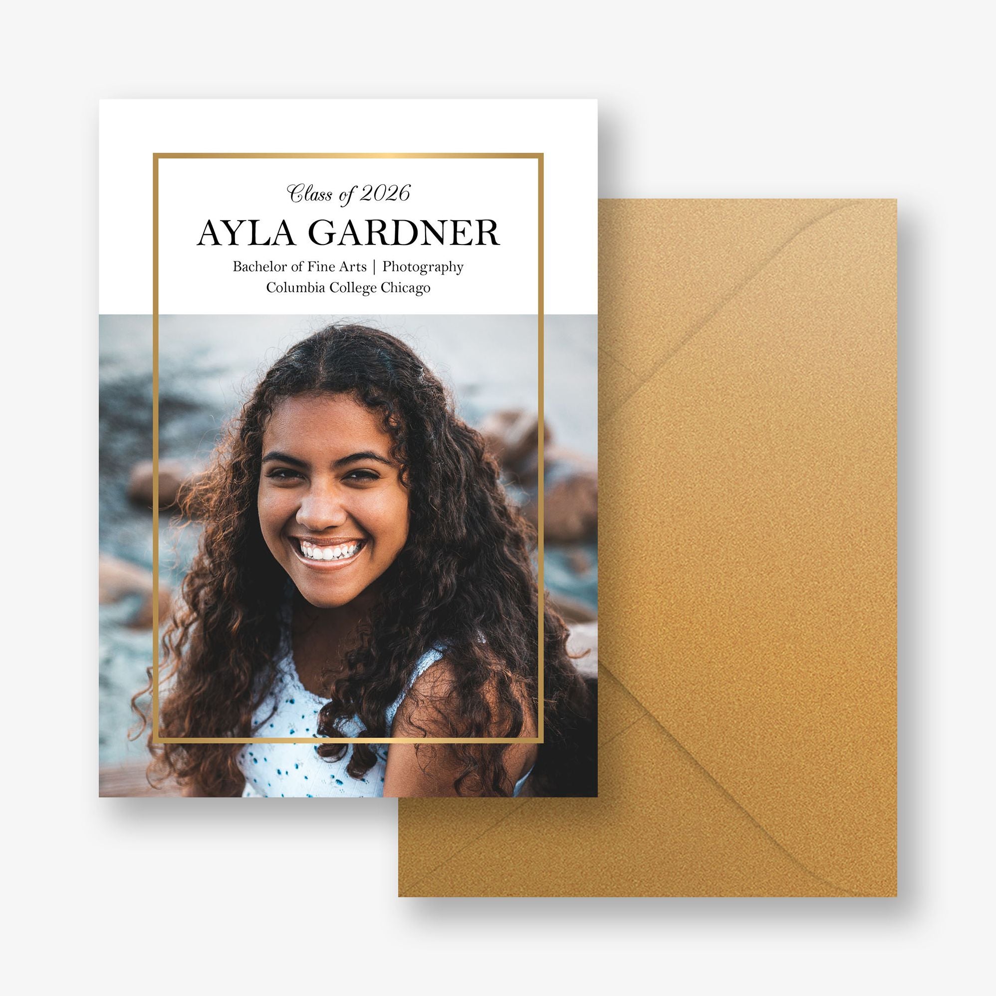 Thin Line Graduation Announcement