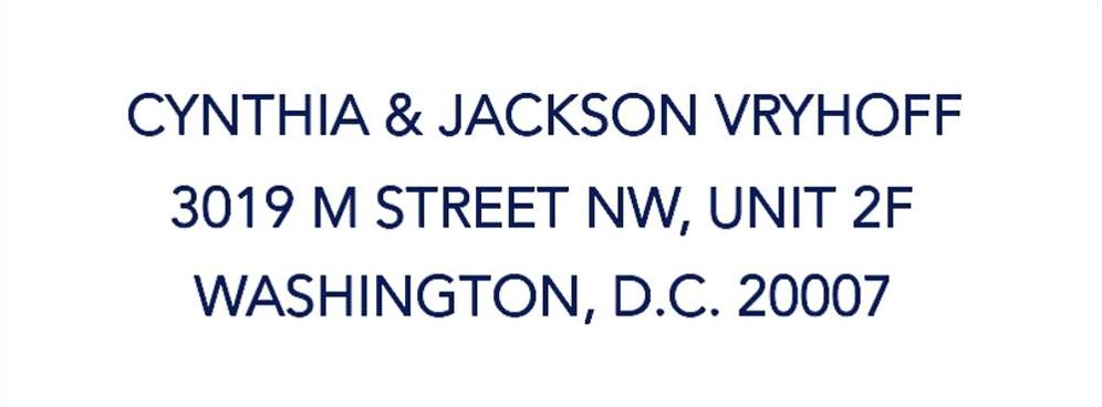 Embossed Snowflakes Return Address Label