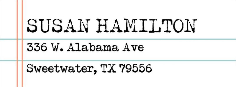 Lined Paper Return Address Label | Paper Source