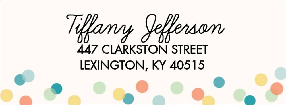 Now and Then Return Address Label